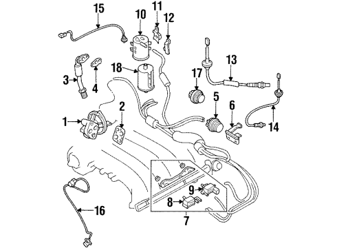 2000 Mitsubishi Diamante EGR System