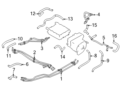 2025 Mitsubishi Outlander PHEV Inverter Cooling Components
