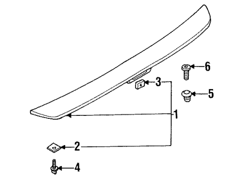 1994 Mitsubishi Eclipse Rear Spoiler