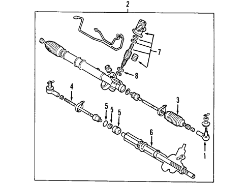 2009 Mitsubishi Eclipse P/S Pump & Hoses Diagram