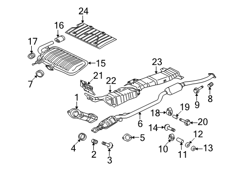 2012 Mitsubishi Lancer Exhaust Components