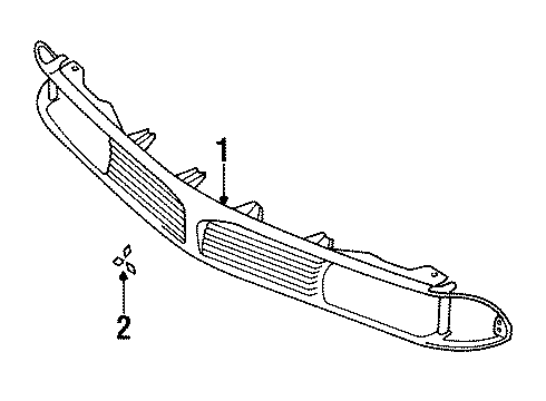1996 Mitsubishi Diamante Grille & Components