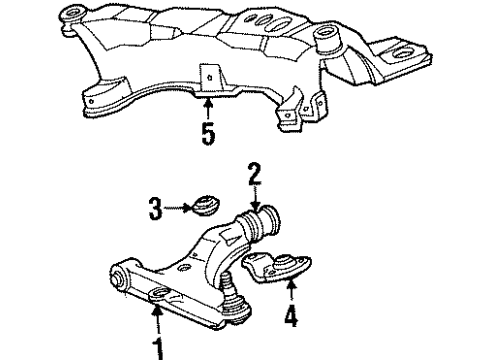 1991 Mitsubishi Galant Front Suspension Components
