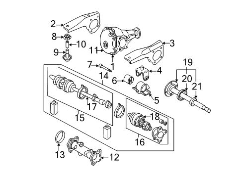 1997 Mitsubishi Montero Sport Dust Seal Diagram for MB160946