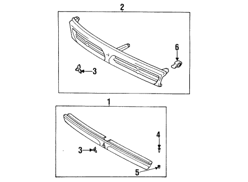 1996 Mitsubishi Mirage Grille & Components