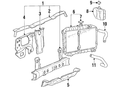 1987 Mitsubishi Cordia Radiator & Components