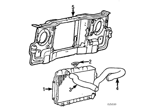 1990 Mitsubishi Montero Radiator & Components