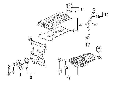 2008 Mitsubishi Lancer Engine Parts