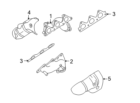 2001 Mitsubishi Montero Exhaust Manifold