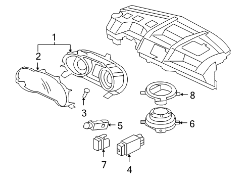2008 Mitsubishi Outlander Cluster & Switches