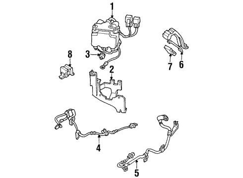 2000 Mitsubishi Montero ABS Components