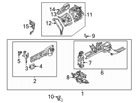 2024 Mitsubishi Outlander Structural Components & Rails