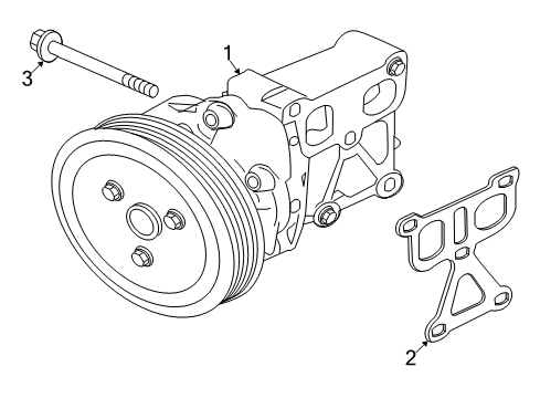 2012 Mitsubishi Outlander Water Pump