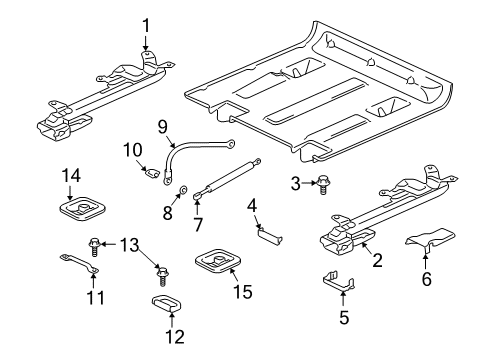 2001 Mitsubishi Montero Tracks & Components