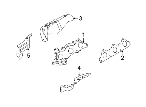 2000 Mitsubishi Eclipse Exhaust Manifold