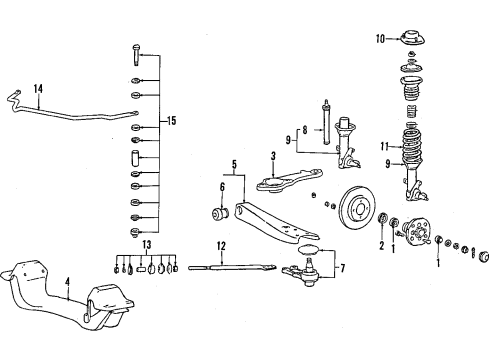1984 Mitsubishi Starion Front Suspension
