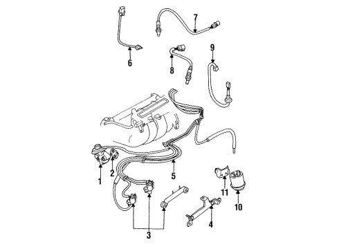 1996 Mitsubishi Mirage EGR System