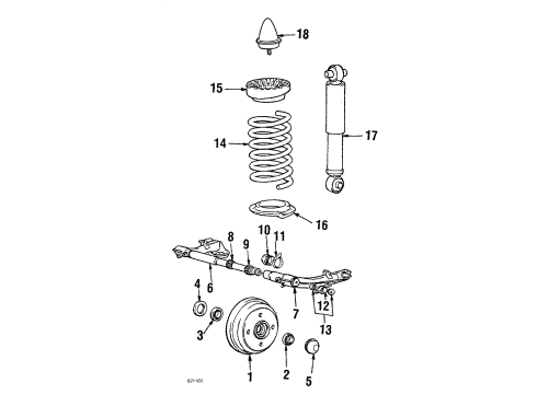 1987 Mitsubishi Cordia Rear Brakes