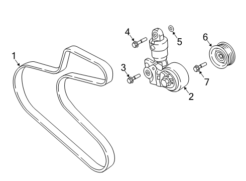 2022 Mitsubishi Eclipse Cross Belts & Pulleys