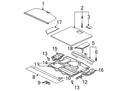 2004 Mitsubishi Lancer Interior Trim - Rear Body