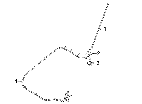 2014 Mitsubishi Mirage Antenna & Radio