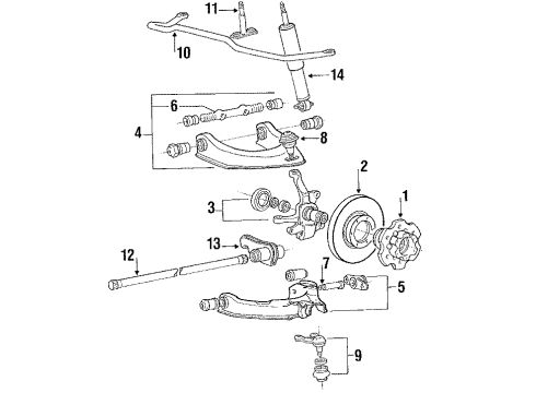 1993 Mitsubishi Mighty Max Front Suspension Diagram