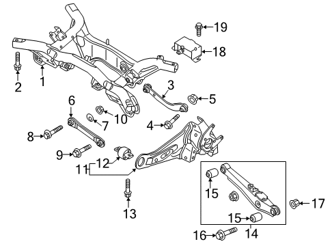 2017 Mitsubishi Outlander Rear Suspension Components