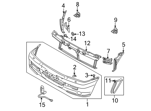 1998 Mitsubishi Montero Sport Extension Protector Beige Diagram for MR335033