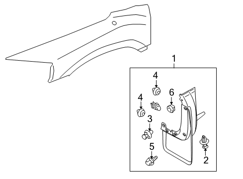 2011 Mitsubishi Endeavor Exterior Trim - Fender