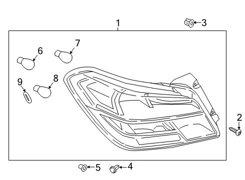 2017 Mitsubishi Mirage G4 Bulbs