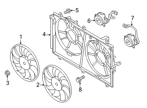 2019 Mitsubishi Outlander PHEV Cooling Fan Diagram