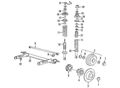 1991 Mitsubishi Galant Rear Axle