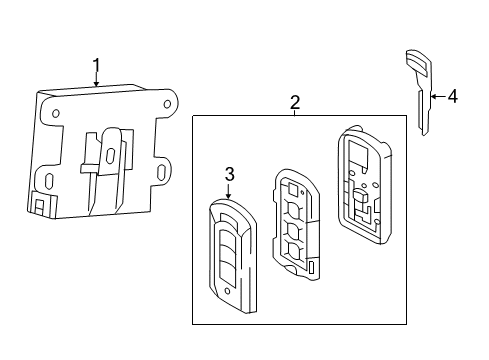 2014 Mitsubishi Mirage Keyless Entry Components