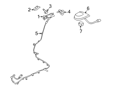 2011 Mitsubishi Eclipse Antenna & Radio Diagram 3