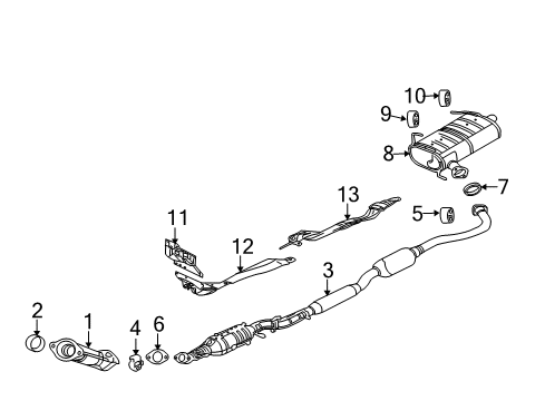 2017 Mitsubishi Outlander Exhaust Components