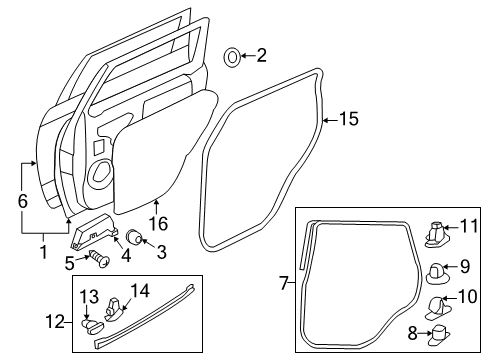 2020 Mitsubishi Outlander Sport Door & Components