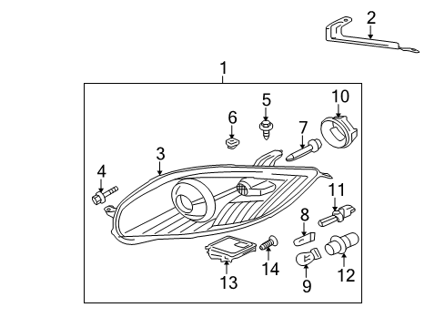 2012 Mitsubishi Eclipse Bulbs Diagram