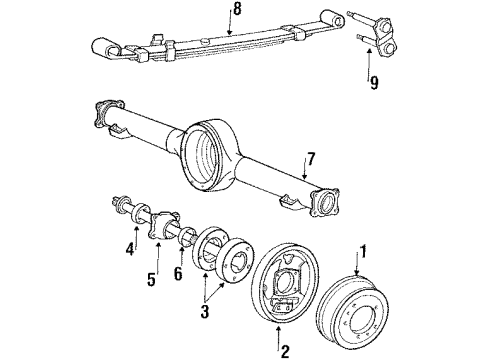 1987 Mitsubishi Van Rear Brakes