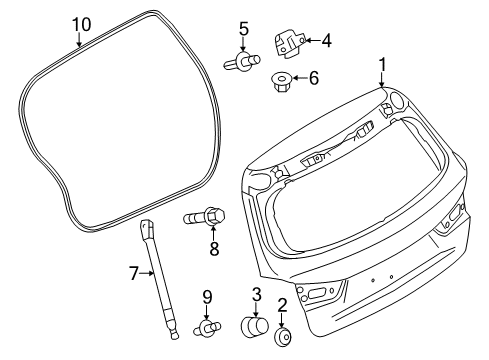 2020 Mitsubishi Outlander Sport Lift Gate