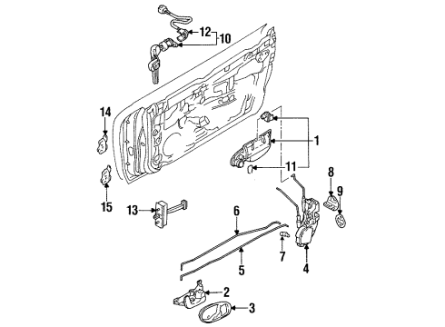 1997 Mitsubishi Eclipse Front Door