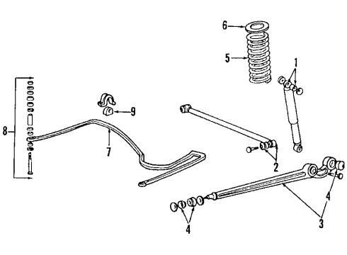 1993 Mitsubishi Montero Rear Axle