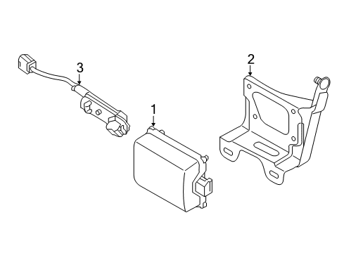 2017 Mitsubishi Outlander Electrical Components - Front Bumper