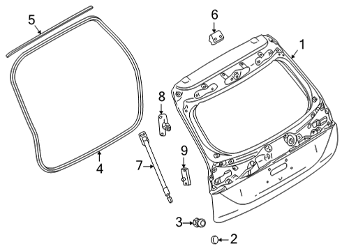 2024 Mitsubishi Outlander Lift Gate