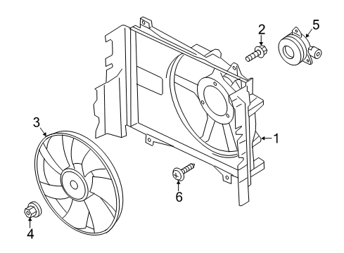 2014 Mitsubishi Mirage Cooling Fan