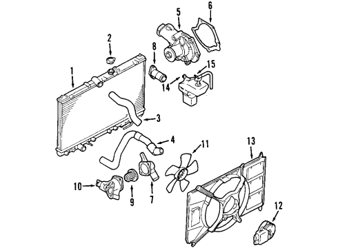 2003 Mitsubishi Galant Cooling Fan