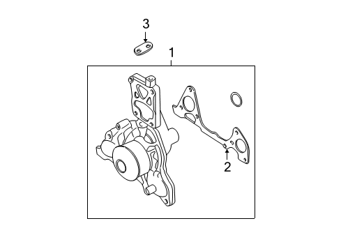 2004 Mitsubishi Montero Sport Water Pump