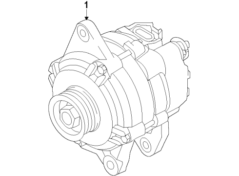 2014 Mitsubishi Mirage Alternator