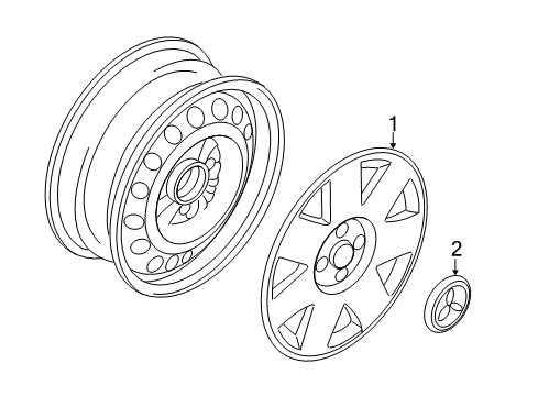 2017 Mitsubishi Outlander Wheel Covers & Trim