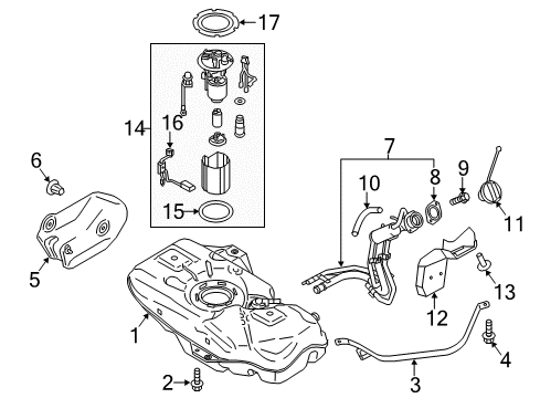 2014 Mitsubishi Mirage Fuel Supply