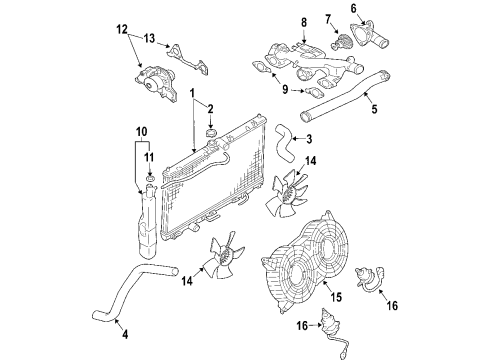 2005 Mitsubishi Endeavor Cooling Fan